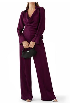 بلوز بژ زنانه یقه ایستاده SIMKHAI - کد 917530265