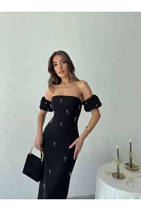 لباس مجلسی و فارغ التحصیلی مشکی زنانه شیفون conconmoda - کد 917473782