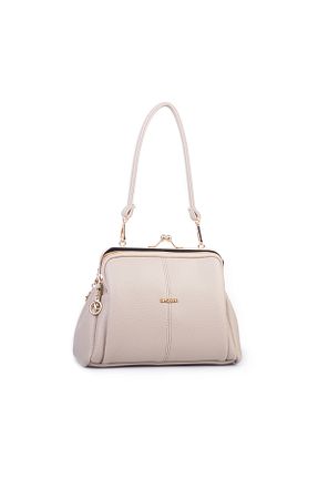 کیف دوشی بژ زنانه چرم مصنوعی Nas Bag - کد 917481434