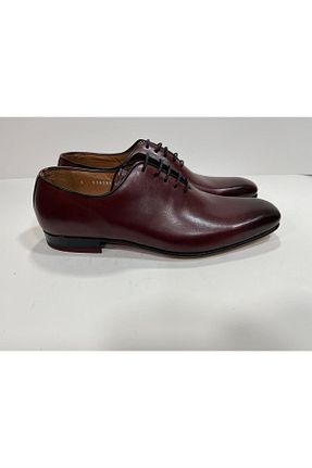کفش کلاسیک زرشکی مردانه چرم خالص Öz Yapıcı Kundura - کد 917534020