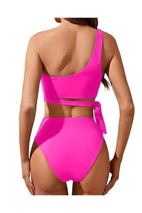 پائین تنه بیکینی صورتی زنانه ساده DEEP BEACH - کد 658201931
