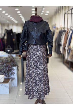 دامن طلائی زنانه ساتن esila store - کد 917550562