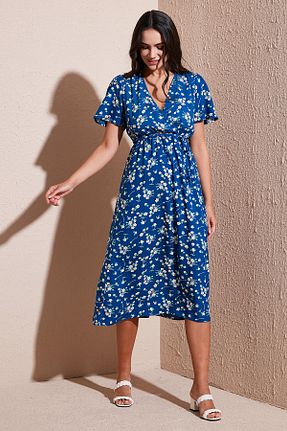 لباس آبی زنانه بافت Lela - کد 917570901