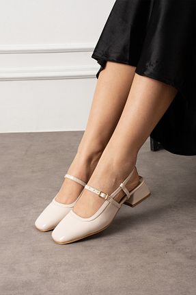 بابت بژ زنانه چرم لاکی Parparastil - کد 917531993