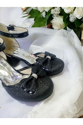 کفش مجلسی مشکی بچه گانه چرم مصنوعی PATİK BEBE - کد 899762093