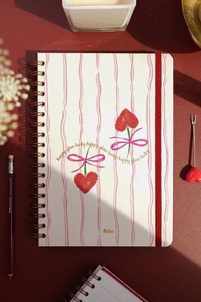 دفتر قرمز Sert Matt Notebook - کد 917633877