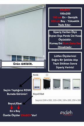 پرده کشوئی طوسی کلاسیک Stor ESDEH - کد 820274921