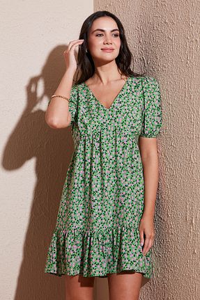 لباس سبز زنانه بافتنی Lela - کد 917577907