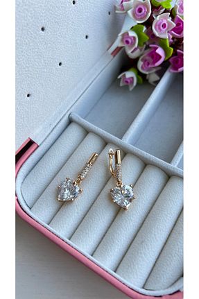 گوشواره استیل (فولاد) صورتی استیل (فولاد) Enfes Takı - کد 917580582