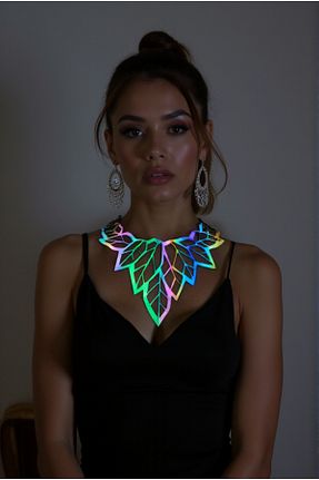 چوکر رنگی چرم مصنوعی Angels Passion - کد 917648076