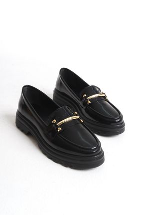 کفش آکسفورد مشکی زنانه چرم لاکی Shoesers - کد 917654904