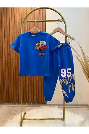 ست کرمکن اسپرت آبی بچه گانه %100 پنبه KidsSel - کد 920622123