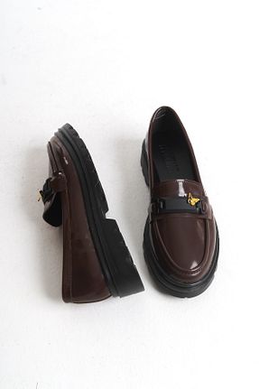 کفش آکسفورد قهوه ای زنانه چرم لاکی Shoesers - کد 917663627