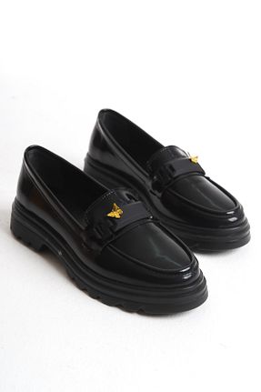 کفش آکسفورد مشکی زنانه چرم لاکی Shoesers - کد 917663755