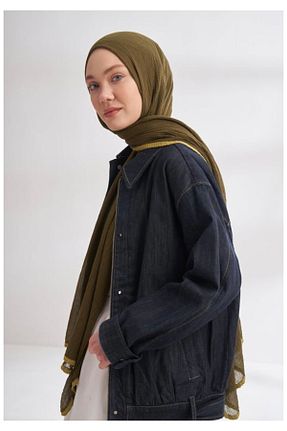 شال خاکی زنانه پلی استر ARMANDA - کد 917662494