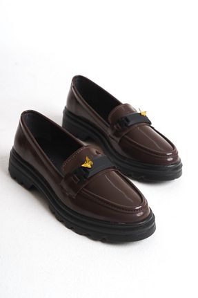 کفش آکسفورد قهوه ای زنانه چرم لاکی Shoesers - کد 917663627