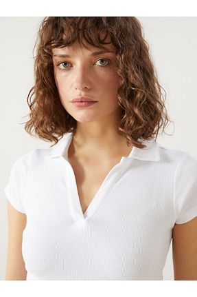 تیشرت سفید زنانه رگولار LC Waikiki - کد 928176529