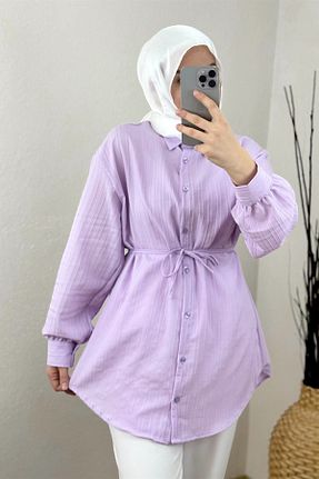 پیراهن حجاب رنگی زنانه رگولار HİFADEN - کد 906177701
