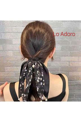 گیره سر مشکی زنانه ساتن LO ADORO - کد 917725968