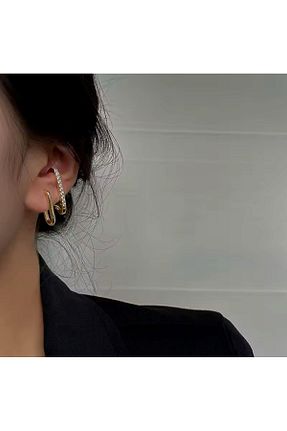 گوشواره استیل (فولاد) طلائی زنانه استیل (فولاد) VenüsDesign - کد 870135745