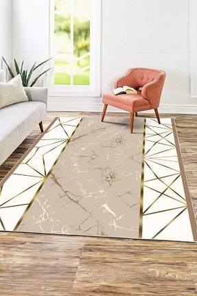 فرش قهوه ای قابل شستشو ComfortCo - کد 920728550
