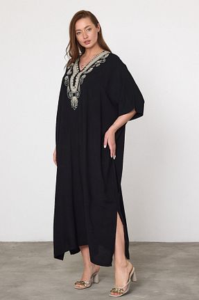 لباس سایز بزرگ مشکی زنانه ویسکون Eceyaman moda - کد 917697091