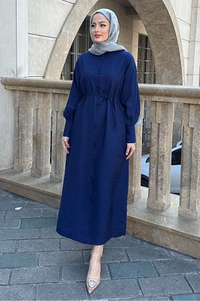 لباس حجاب سرمه ای رگولار Ovn. - کد 917748339
