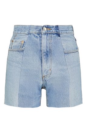 شلوارک و برمودا آبی زنانه فاق بلند E L V Denim - کد 917746791