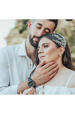 تاج سفید زنانه سنگ کریستال ASİMEL TAÇ & TASARIM - کد 89594084