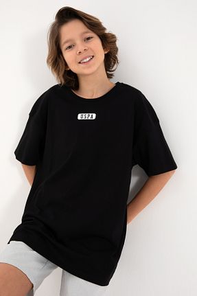 تیشرت مشکی بچه گانه اورسایز U.S. Polo Assn. - کد 865168469