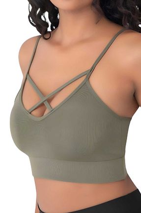 نیم تنه اسپرت خاکی زنانه لیکرا Uniquetrenders - کد 905736813