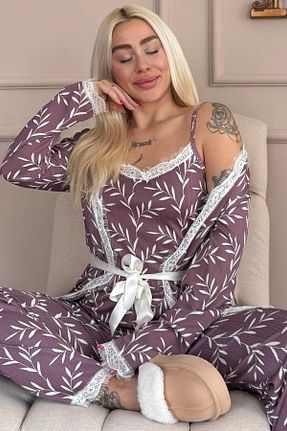 ست لباس راحتی رنگی زنانه طرح دار Pijamaevi - کد 917777190