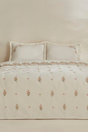 روتختی دونفره بژ پنبه ای Karaca Home - کد 891651436