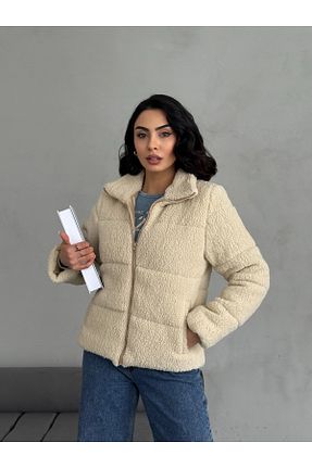 کاپشن طوسی زنانه پنبه - پلی استر - الاستین moda armanc - کد 773542677
