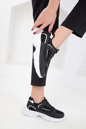 کفش اسنیکر مشکی زنانه بند دار SOHO - کد 904445695