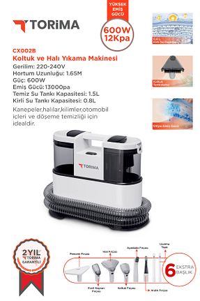 ماشین قالیشویی سفید Torima - کد 885164640