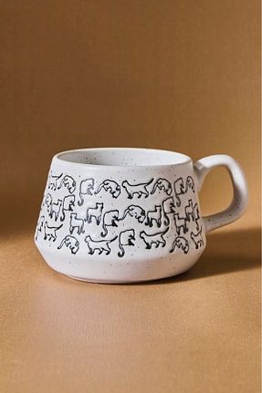 لیوان آب سفید سرامیک Karaca - کد 798776763