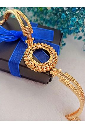 دستبند جواهر زرد زنانه زیرکن Tarz Takı - کد 904916598