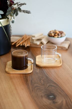 فنجان قهوه سفید 2 نفره Hagen - کد 904919418