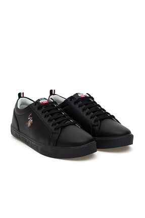 کفش اسنیکر مشکی مردانه میکروفیبر U.S. Polo Assn. - کد 904861575