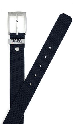 کمربند سرمه ای مردانه چرم مصنوعی U.S. Polo Assn. - کد 904861223