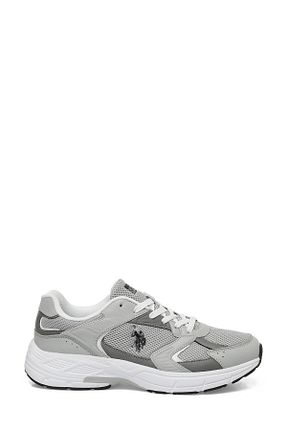کفش اسنیکر طوسی مردانه بند دار U.S. Polo Assn. - کد 894017956