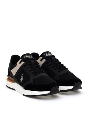 کفش اسنیکر مشکی مردانه میکروفیبر U.S. Polo Assn. - کد 904862202