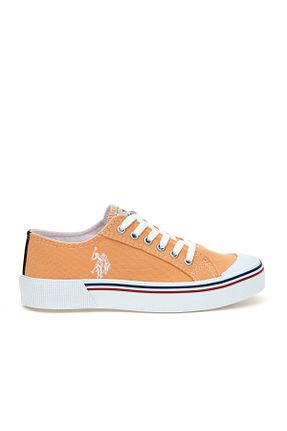 کفش اسنیکر قهوه ای زنانه بند دار U.S. Polo Assn. - کد 904862336
