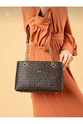 کیف دوشی قهوه ای زنانه چرم مصنوعی Just Polo - کد 904870147