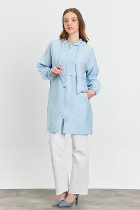 کلاه و ابایا آبی زنانه بافتنی Rays - کد 904924381