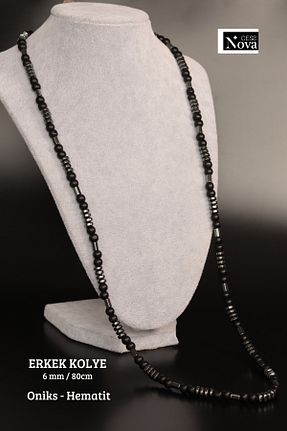 گردنبند جواهر قهوه ای مردانه سنگ CessNova - کد 904638978