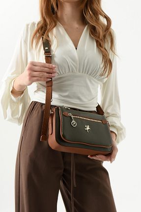 کیف دوشی سبز زنانه چرم مصنوعی Nas Bag - کد 904941647