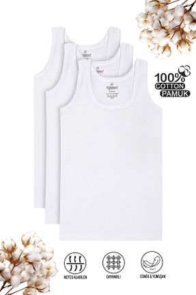 رکابی سفید بچه گانه پنبه ای ÖZKAN underwear - کد 985204