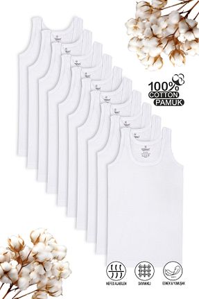 رکابی سفید بچه گانه پنبه ای ÖZKAN underwear - کد 835099283